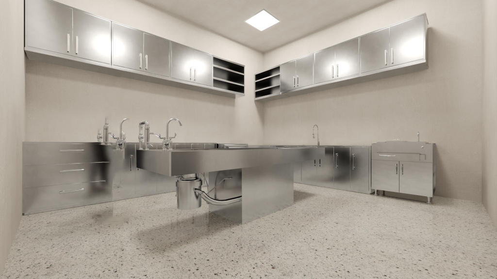 Basement Funeral area